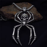 Stainless Steel Retro Spider Pendant