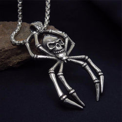Stainless Steel Retro Spider Pendant