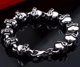 Stainless Steel Full of Skull Chain Bracelet