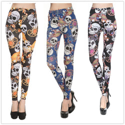 Colorful Skull Leggings