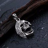 Stainless Steel Punk Skull Pendant