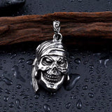 Stainless Steel Titanium Pirate Pendant