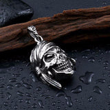 Stainless Steel Titanium Pirate Pendant