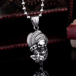 Stainless Steel Screaming Skull Pendant