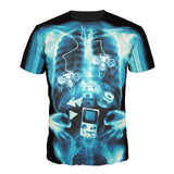 Body X-ray 3D Printed T Shirt