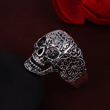 Zinc Alloy Anel Masculino Skull Ring