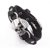 Leather Skull Bracelet