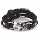 Leather Skull Bracelet