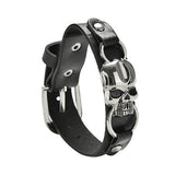 Leather Skull Bracelet