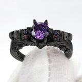 Black Gold Color Skull Ring