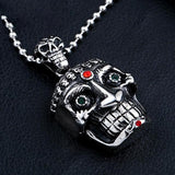 Stainless Steel Skull Face Pendent