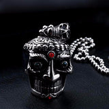 Stainless Steel Skull Face Pendent