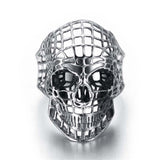 Stainless Steel Hollow Skull Rings