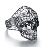 Stainless Steel Hollow Skull Rings