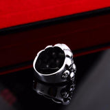 Stainless Steel Bunch of Skulls Ring