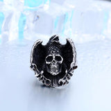 Stainless Steel Skull Ghost Ring