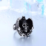 Stainless Steel Skull Ghost Ring