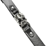 Leather Skull Bracelet