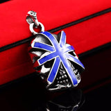 Stainless Steel Britain Flag Skull Pendant