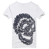 Skull V-Neck T-Shirt