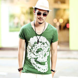 Skull V-Neck T-Shirt