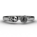 Stainless Steel Fashion Skull Womens Ring