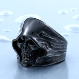 Stainless Steel Hell Death Skull Ring