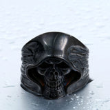 Stainless Steel Hell Death Skull Ring