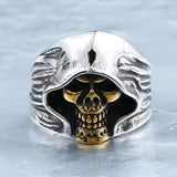 Stainless Steel Hell Death Skull Ring