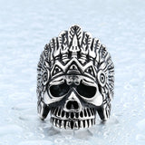 Stainless Steel Indiana Skull Ring