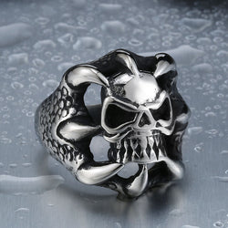 Stainless Steel Claw Skull Ring