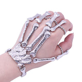 Skull Bead Finger Bracelet