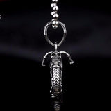 Stainless Steel Death Motorcycle Necklace