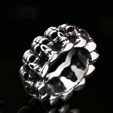 Stainless Steel Full of Skulls Ring