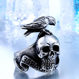 Stainless Steel Punk Style Skull Ring