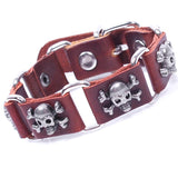 Leather Skull Bracelet