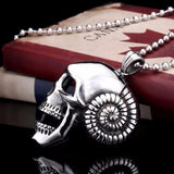 Stainless Steel Big Horn Skull Pendant