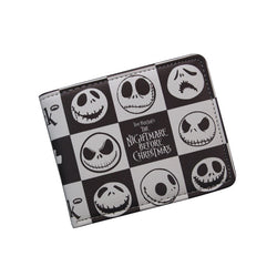 Black and White Cartoon Skulls Wallet